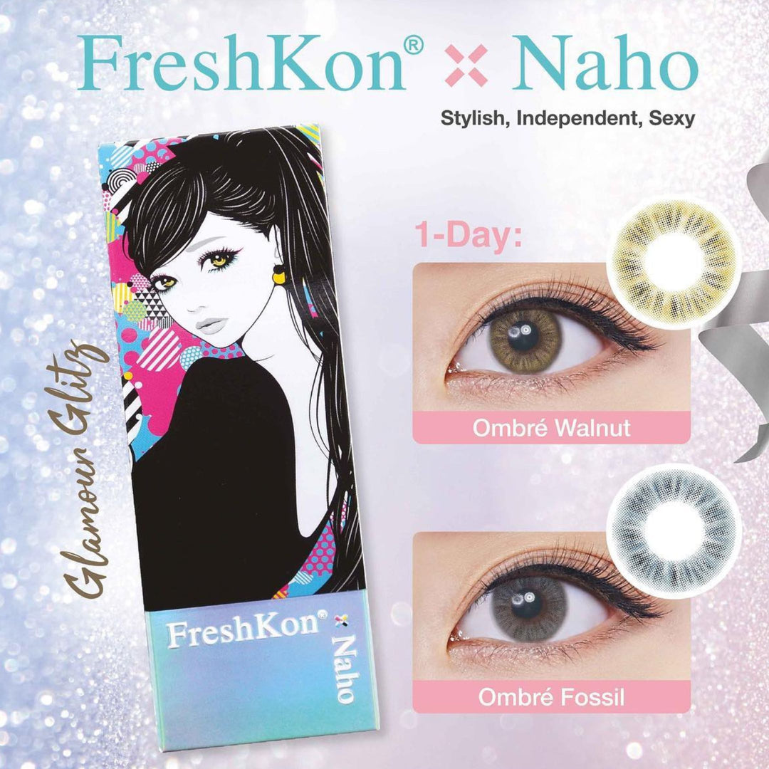 FRESHKON彩色CON|FRESHKON x NAHO GLAMOUR GLITZ 1 Day 系列隱形眼鏡|每盒30片♡♡|日拋one day
