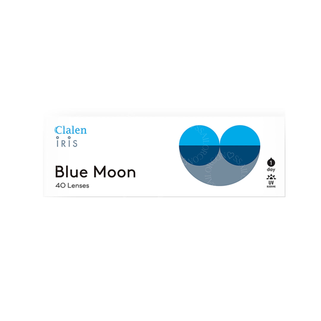 CLALEN彩色CON|CLALEN 1 Day Blue Moon 弦月藍 日拋隱形眼鏡|每盒30片♡♡|日拋one day