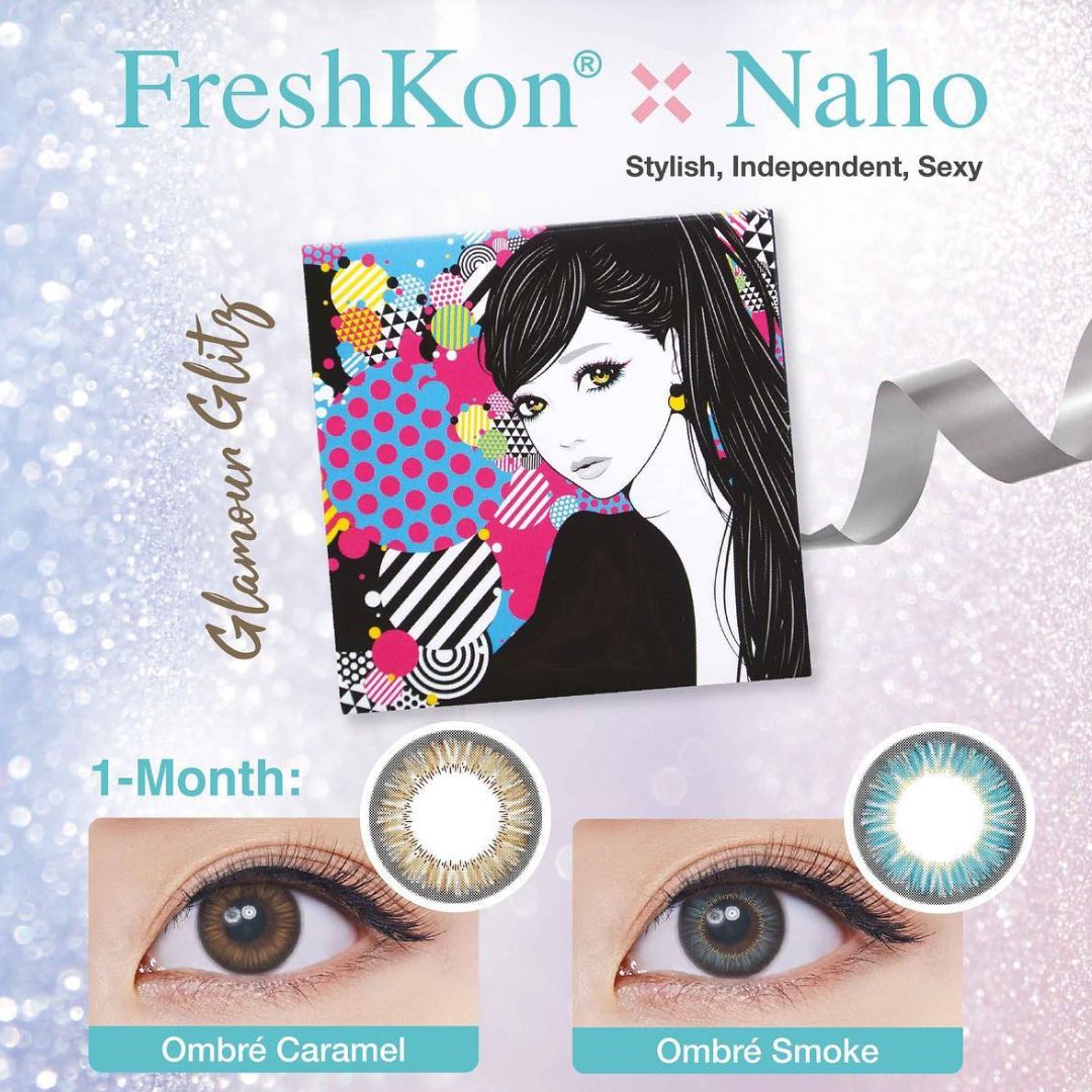 FRESHKON彩色CON|FRESHKON x NAHO GLAMOUR GLITZ 1-Month系列隱形眼鏡|每盒2片♡♡|月拋one Month