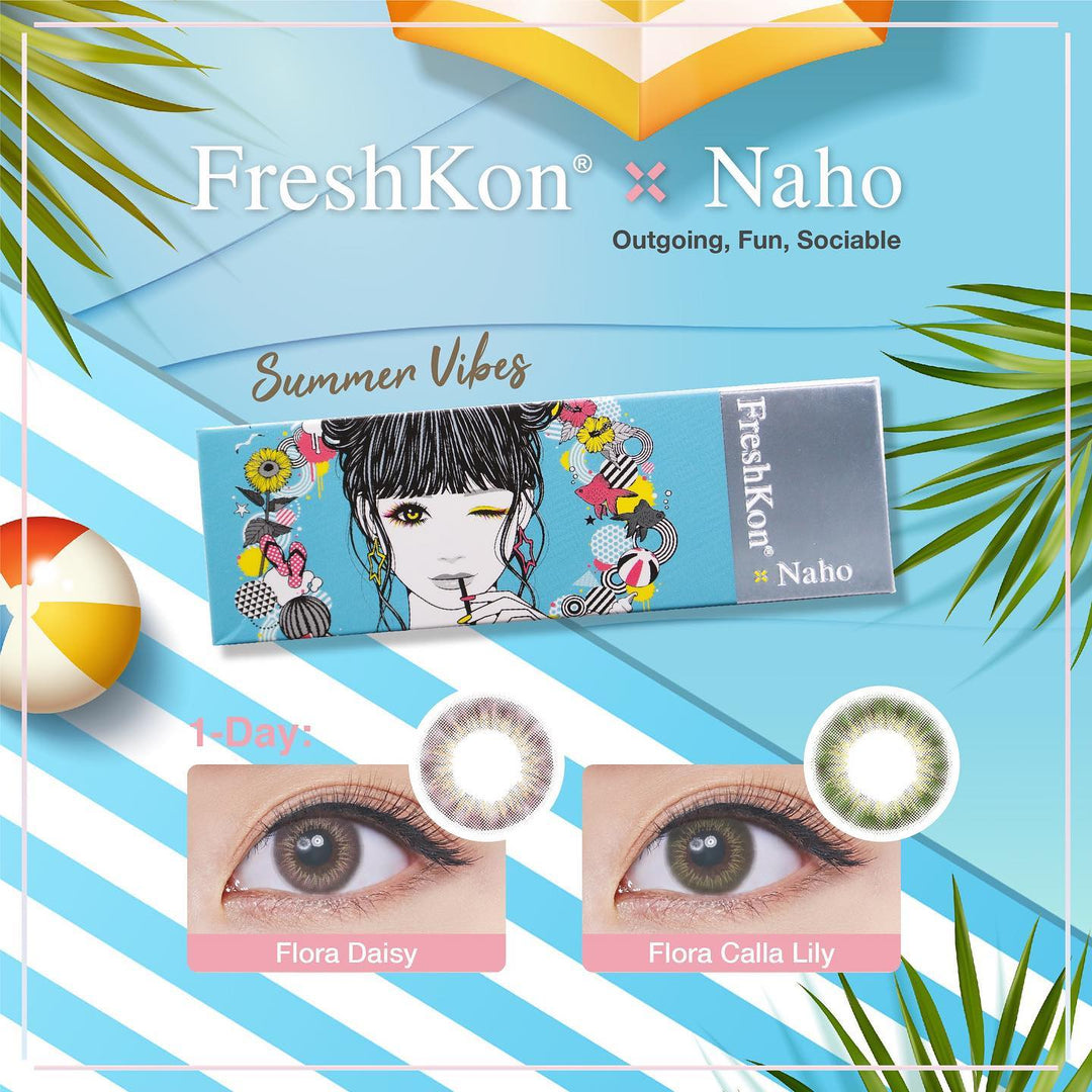 FRESHKON彩色CON|FRESHKON x NAHO SUMMER VIBES 1 Day系列隱形眼鏡|每盒10片♡♡|日拋one Day