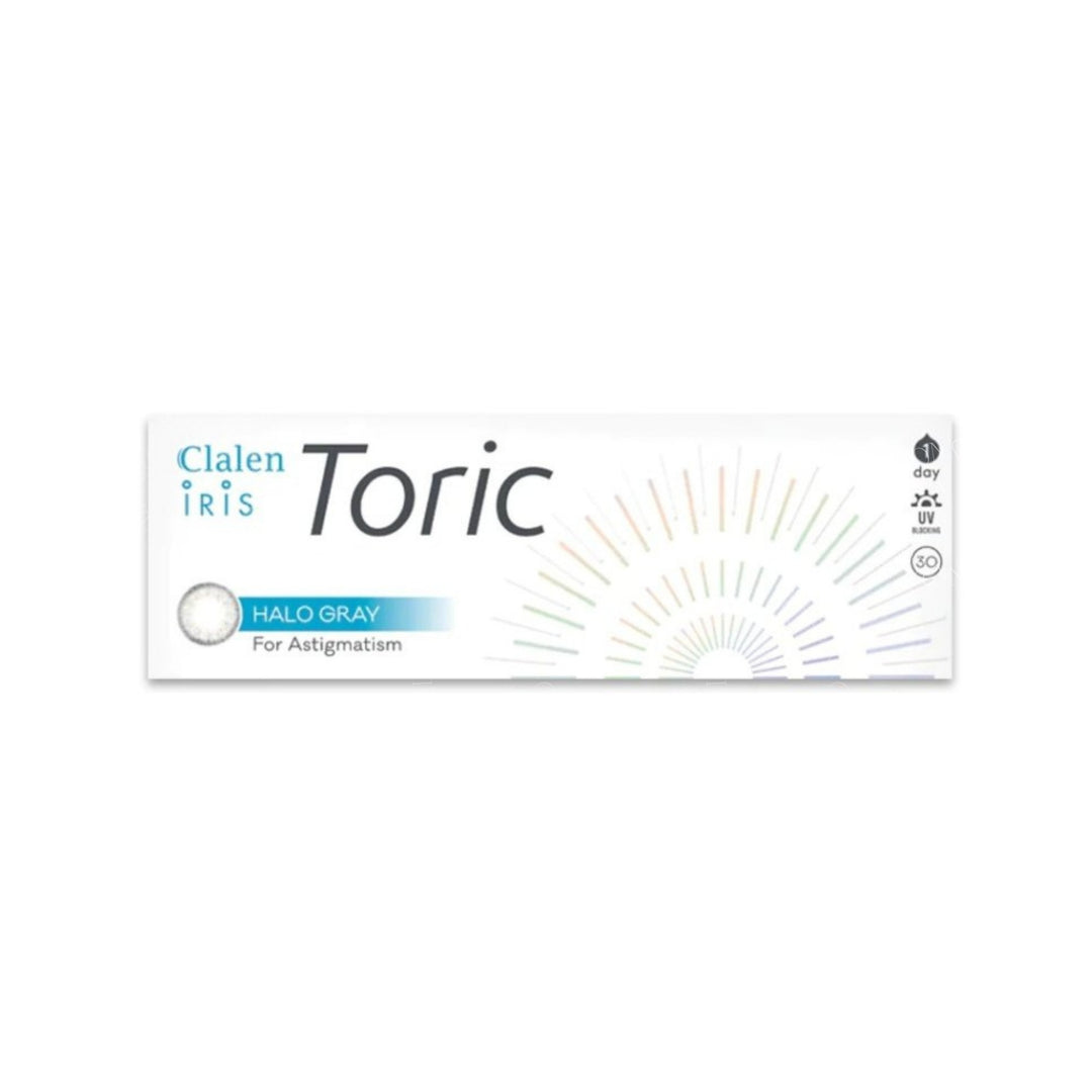 CLALEN彩色CON|CLALEN Iris 1 Day Toric Halo Gray 散光隱形眼鏡|每盒30片♡♡|日拋one day