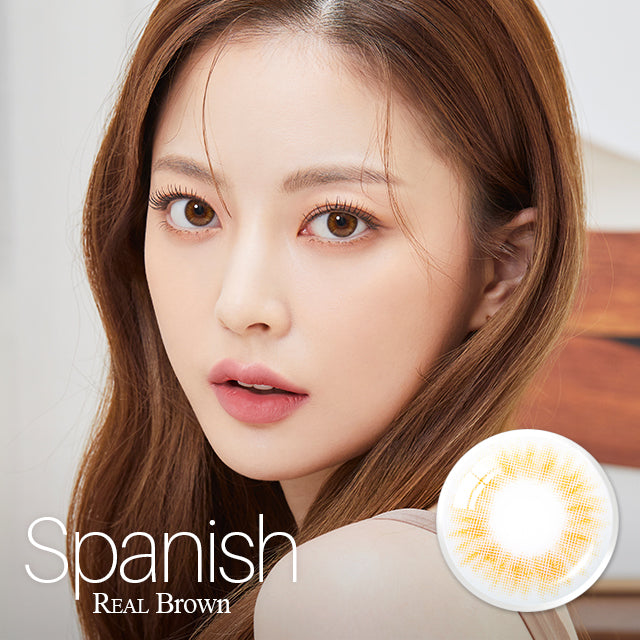 Olens Spanish Real Brown 1 Month|每盒2片♡♡|月拋one month