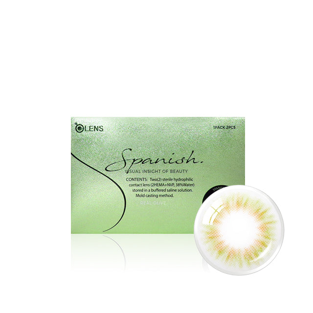 Olens Spanish Real Olive 1 Month|每盒2片♡♡|月拋one month