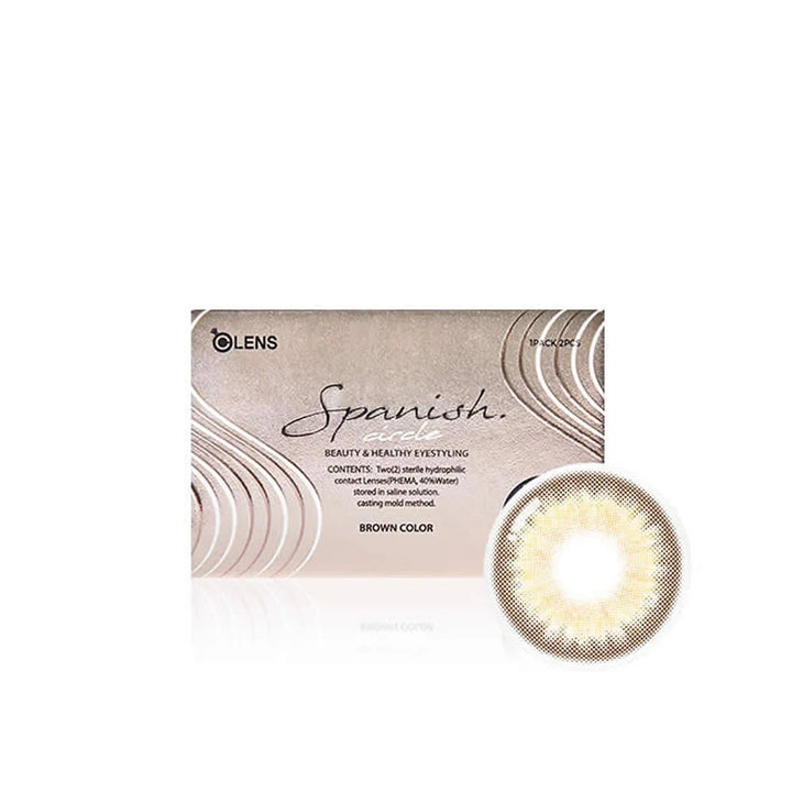 Olens Spanish Circle Brown 1 Month|每盒2片♡♡|月拋one month