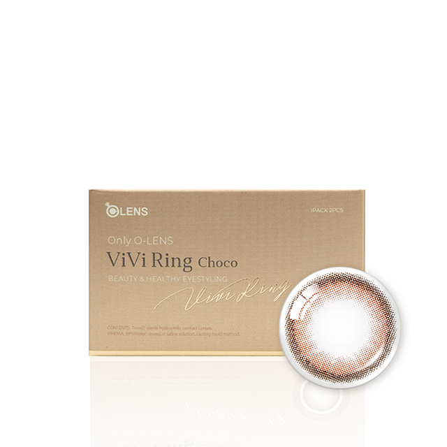 OLENS彩色CON｜Olens Vivi Ring Choco 1 Month 月拋隱形眼鏡｜每盒2片♡♡｜月拋one month
