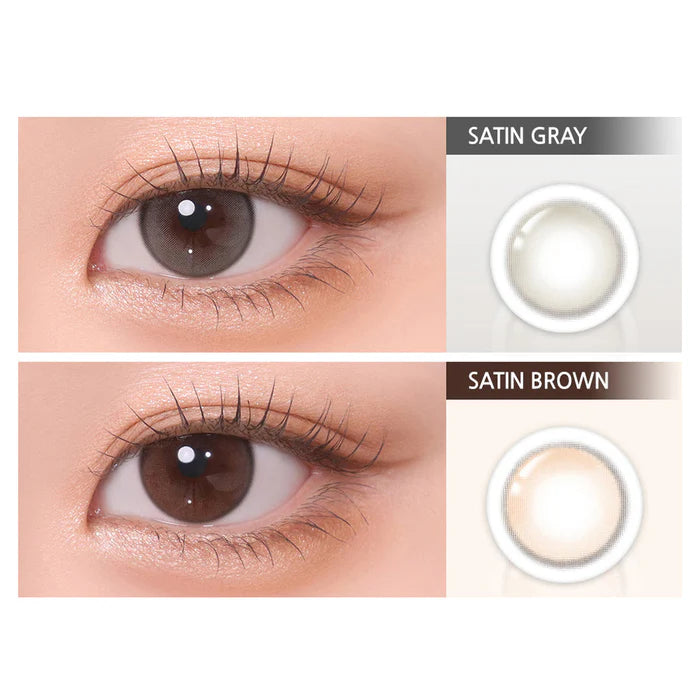 LensTown彩色CON｜LensTown Romantea Mood Satin Gray 日拋隱形眼鏡｜每盒10片♡♡｜日拋one day