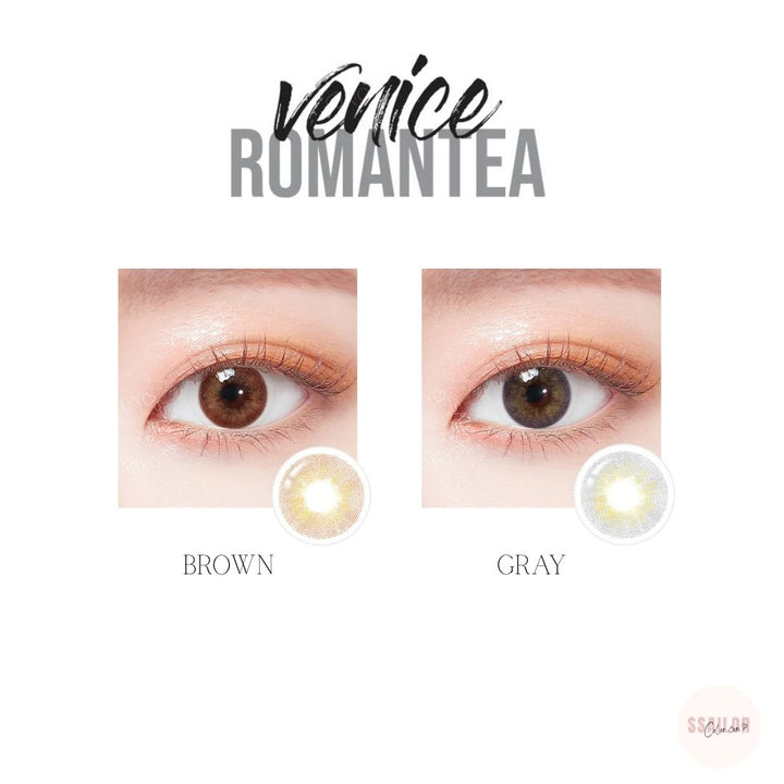 LensTown彩色CON｜LensTown Romantea Venice Gray 月拋隱形眼鏡｜每盒2片♡♡｜月拋one month