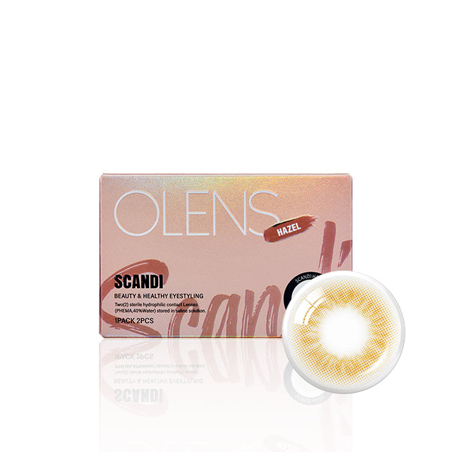 OLENS彩色CON｜Olens Scandi Hazel 1 Month 月拋隱形眼鏡｜每盒2片♡♡｜月拋one month