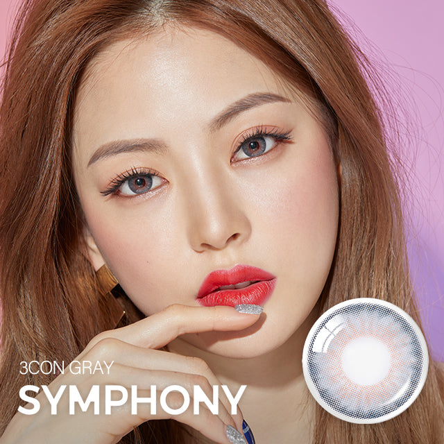 OLENS彩色CON｜Olens Symphony 3Con Gray 1 Month 月拋隱形眼鏡｜每盒2片♡♡｜月拋one month