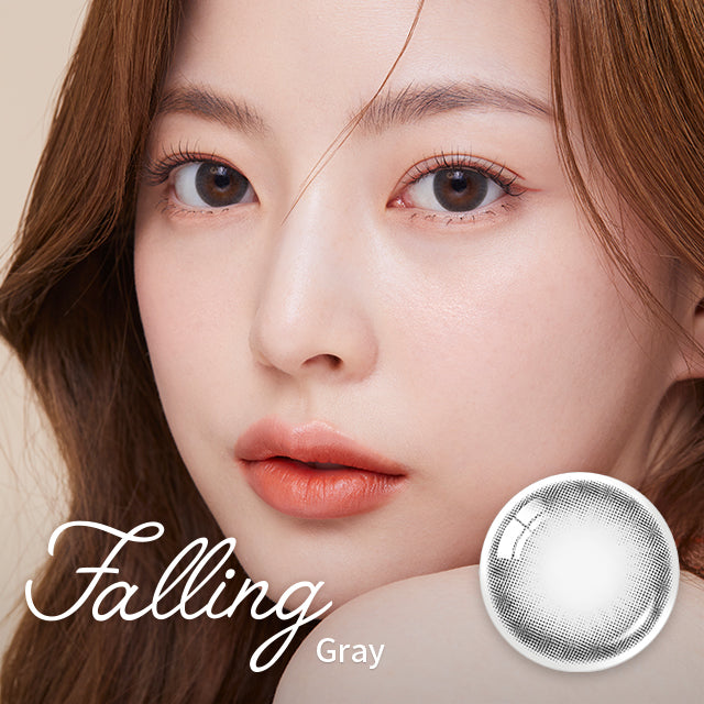 OLENS彩色CON｜Olens Falling Gray 1 Month 月拋隱形眼鏡｜每盒2片♡♡｜月拋one month
