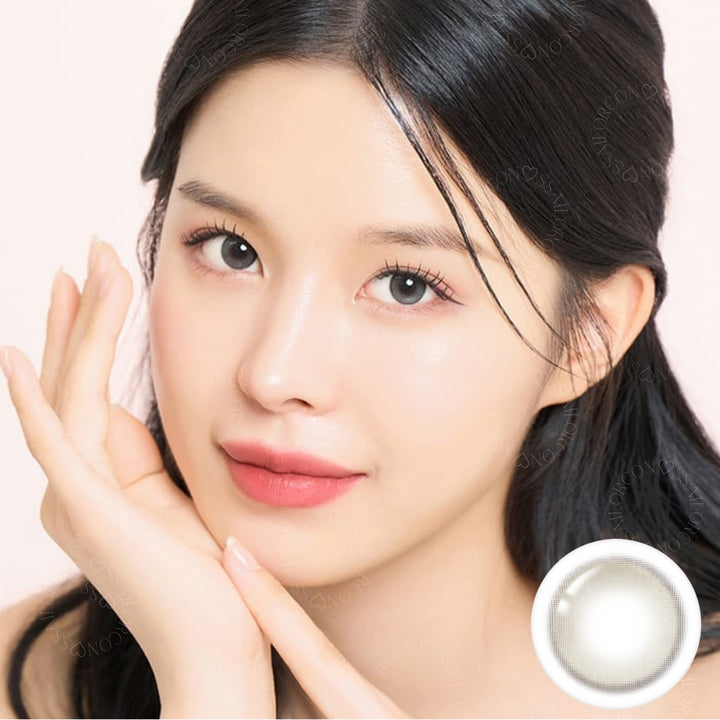 LensTown彩色CON｜LensTown Romantea Mood Satin Gray 日拋隱形眼鏡｜每盒10片♡♡｜日拋one day
