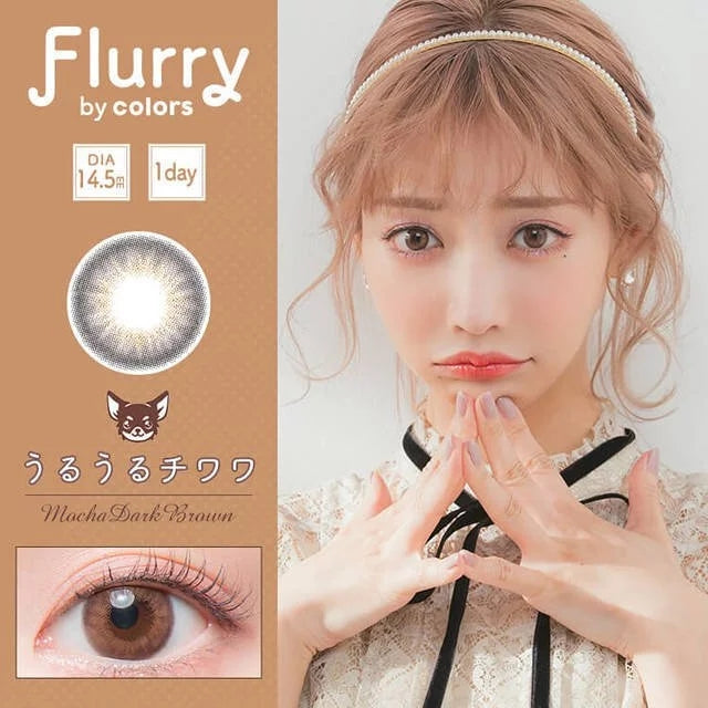 Flurry by Colors｜Mocha Dark Brown｜每盒10片♡♡｜日拋DAYCON