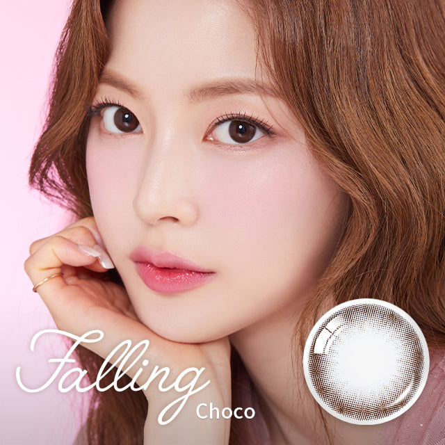 OLENS彩色CON｜Olens Falling Choco 1 Month 月拋隱形眼鏡｜每盒2片♡♡｜月拋one month