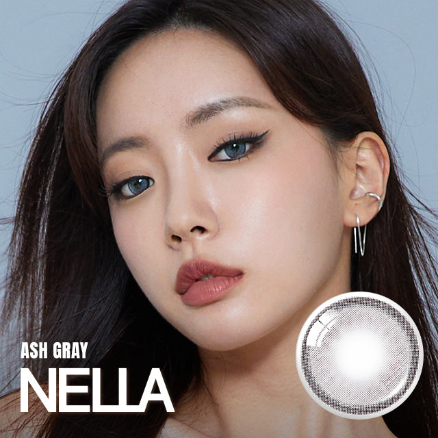 OLENS彩色CON｜Olens Nella Ash Gray 1 Month 月拋隱形眼鏡｜每盒2片♡♡｜月拋one month