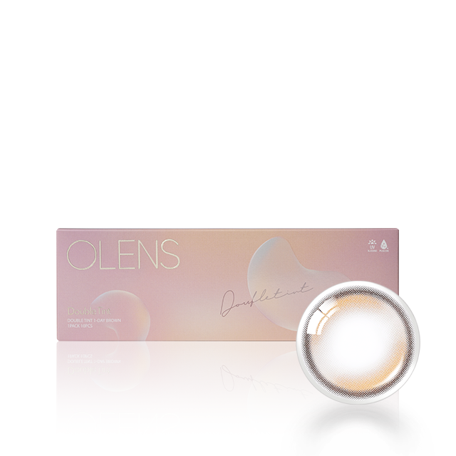 OLENS彩色CON｜Olens Double Tint Brown 1 Day 日拋隱形眼鏡｜每盒20片♡♡｜日拋one day