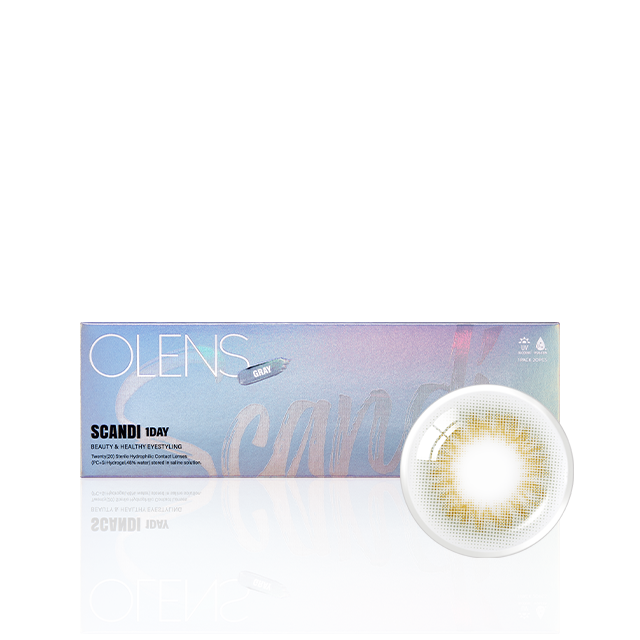 OLENS彩色CON｜Olens Scandi Gray 1 Day 日拋隱形眼鏡｜每盒20片♡♡｜日拋one day
