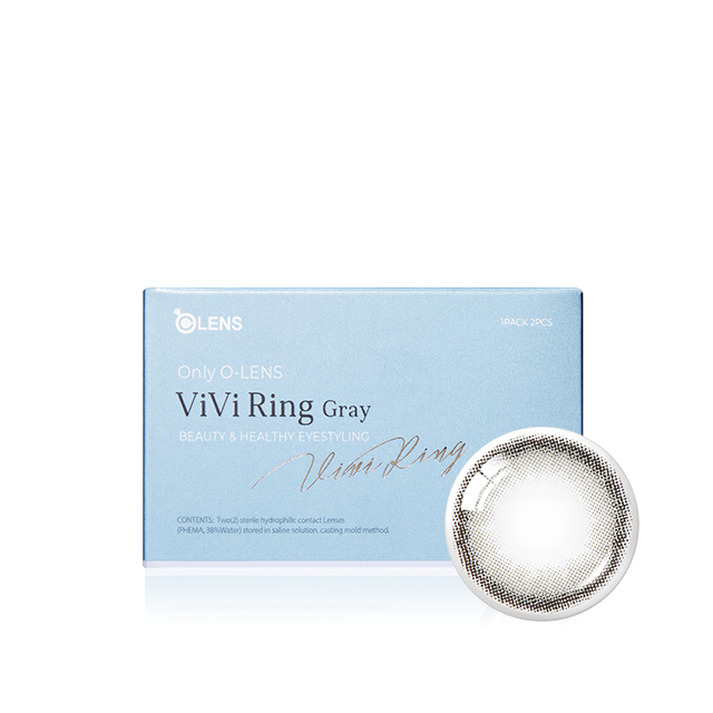 OLENS彩色CON｜Olens Vivi Ring Gray 1 Month 月拋隱形眼鏡｜每盒2片♡♡｜月拋one month