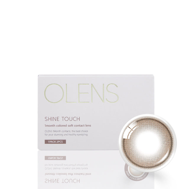 OLENS彩色CON｜Olens Shine Touch Milky Choco 1 Month 月拋隱形眼鏡｜每盒2片♡♡｜月拋one month