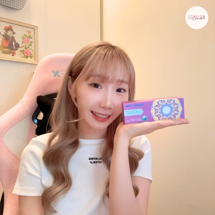 試戴分享 ♡ 四盒以上93折｜博士倫 Bausch+Lomb Lacelle color majestic blue 傲藍 日拋｜每盒30片♡♡