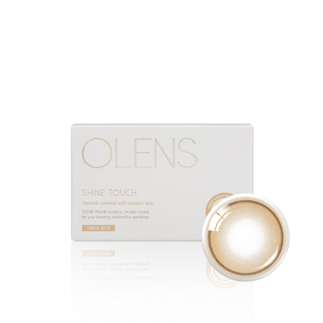 OLENS彩色CON｜Olens Shine Touch Milky Brown 1 Month 月拋隱形眼鏡｜每盒2片♡♡｜月拋one month