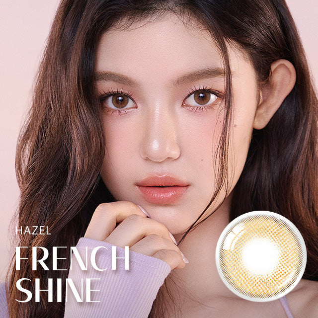 OLENS彩色CON｜Olens French Shine Hazel 1 Month 月拋隱形眼鏡｜每盒2片♡♡｜月拋one month