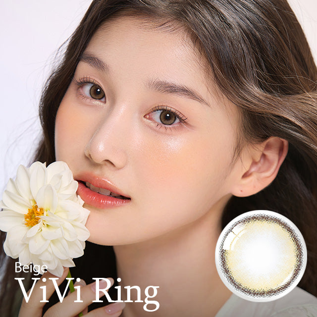 OLENS彩色CON｜Olens Vivi Ring Beige 1 Month 月拋隱形眼鏡｜每盒2片♡♡｜月拋one month