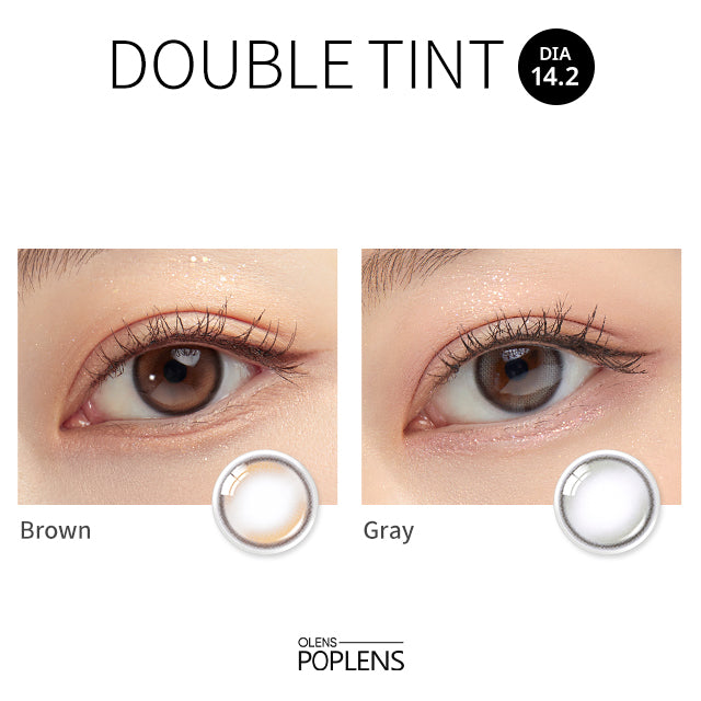 OLENS彩色CON｜Olens Double Tint Brown 1 Month 月拋隱形眼鏡｜每盒2片♡♡｜月拋one month