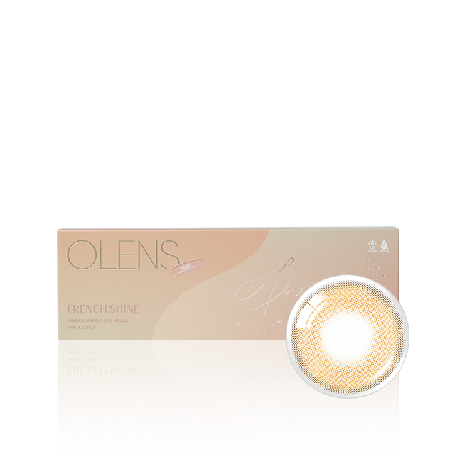 OLENS彩色CON｜Olens French Shine Hazel 1 Day 日拋隱形眼鏡｜每盒10片♡♡｜日拋one day