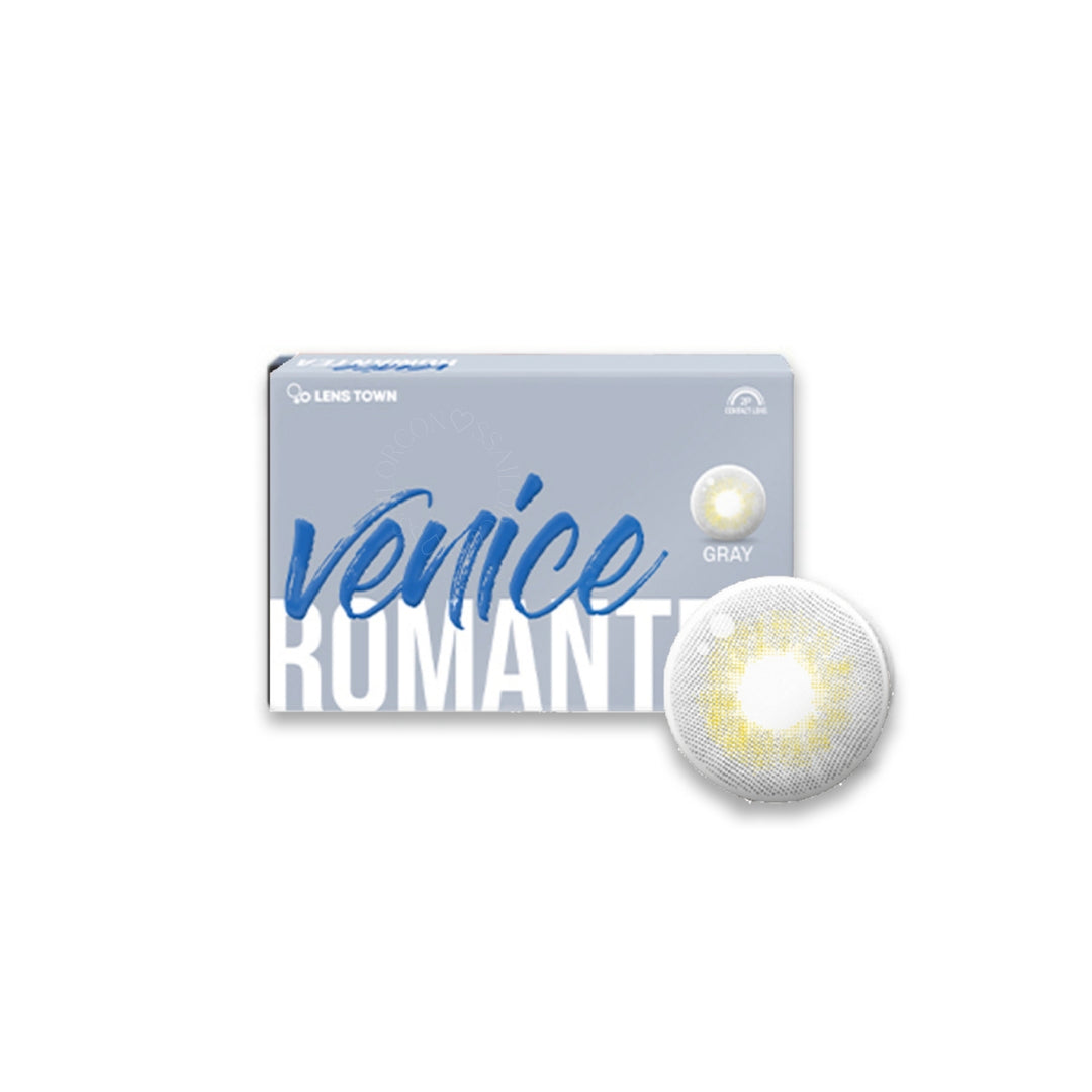 LensTown彩色CON｜LensTown Romantea Venice Gray 月拋隱形眼鏡｜每盒2片♡♡｜月拋one month