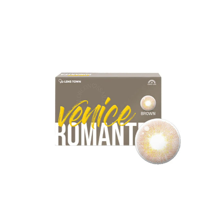 LensTown彩色CON｜LensTown Romantea Venice Brown 月拋隱形眼鏡｜每盒2片♡♡｜月拋 one month
