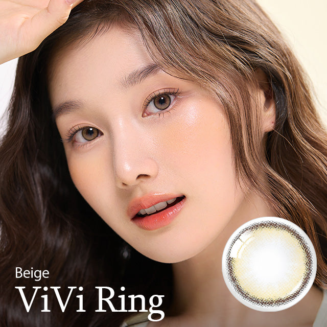 OLENS彩色CON｜Olens Vivi Ring Beige 1 Day 日拋隱形眼鏡｜每盒10片♡♡｜日拋one day