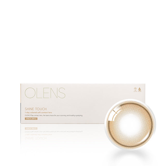 OLENS彩色CON｜Olens Shine Touch Milky Brown 1 Day 日拋隱形眼鏡｜每盒20片♡♡｜日拋one day