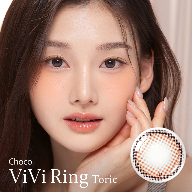 OLENS彩色CON｜Olens Vivi Ring Choco 1 Month Toric 月拋散光隱形眼鏡｜每盒1片♡♡｜月拋one month