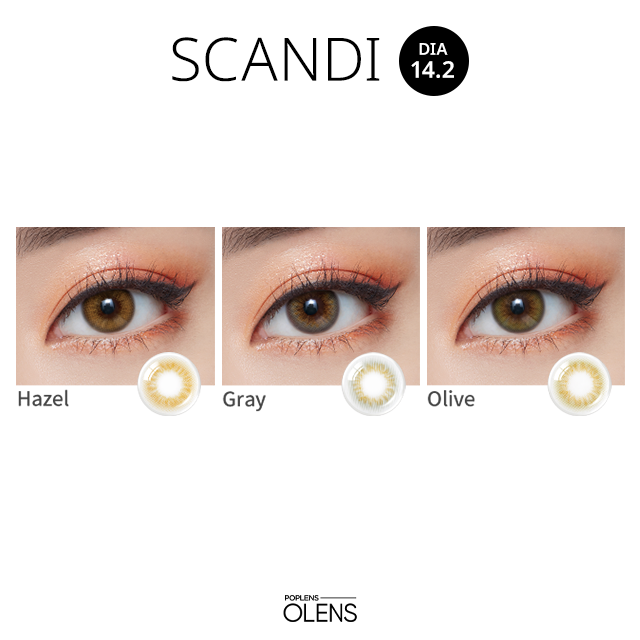 OLENS彩色CON｜Olens Scandi Hazel 1 Day 日拋隱形眼鏡｜每盒20片♡♡｜日拋one day