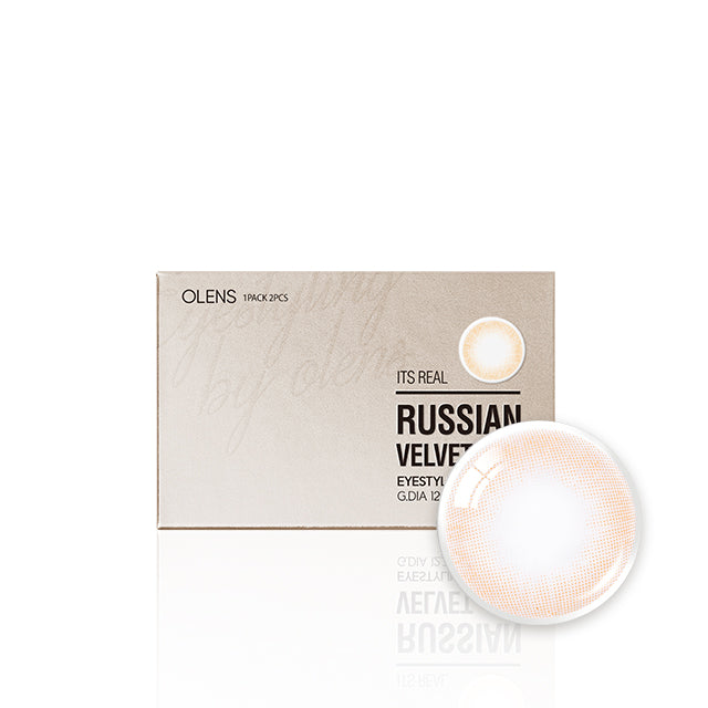 OLENS彩色CON｜Olens Russian Velvet Brown 1 Month 月拋隱形眼鏡｜每盒2片♡♡｜月拋one month