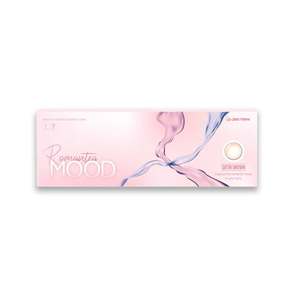 LensTown彩色CON｜LensTown Romantea Mood Satin Brown 日拋隱形眼鏡｜每盒10片♡♡｜日拋one day