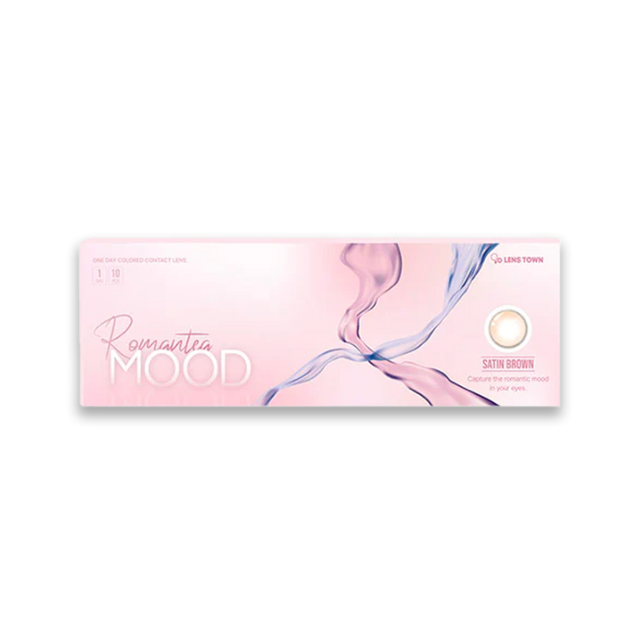 LensTown彩色CON｜LensTown Romantea Mood Satin Brown 日拋隱形眼鏡｜每盒10片♡♡｜日拋one day