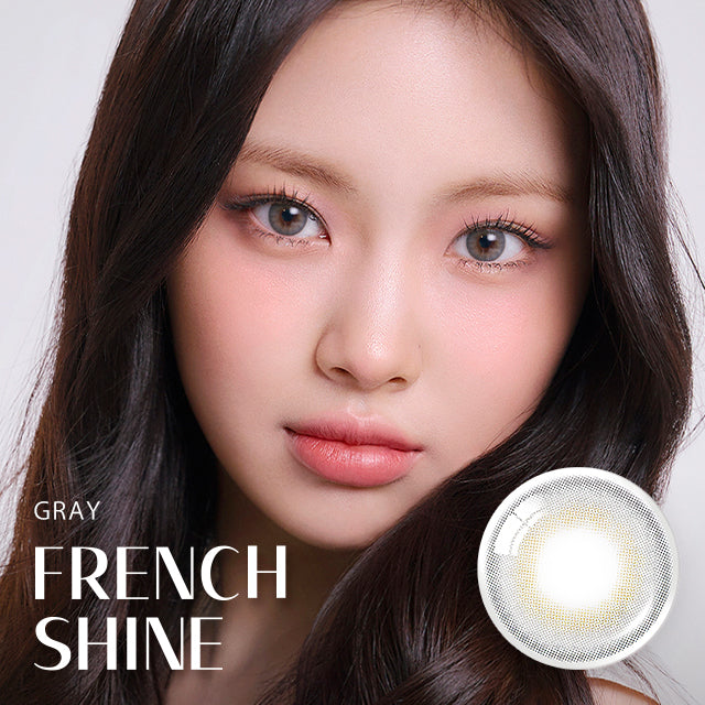 OLENS彩色CON｜Olens French Shine Gray 1 Month 月拋隱形眼鏡｜每盒2片♡♡｜月拋one month