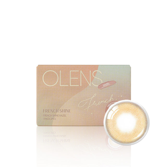 OLENS彩色CON｜Olens French Shine Hazel 1 Month 月拋隱形眼鏡｜每盒2片♡♡｜月拋one month