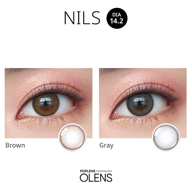 OLENS彩色CON｜Olens Nils Brown 1 Day 日拋隱形眼鏡｜每盒20片♡♡｜日拋one day