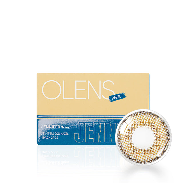 OLENS彩色CON｜Olens Jennifer 3Con Hazel 1 Month 月拋隱形眼鏡｜每盒2片♡♡｜月拋one month