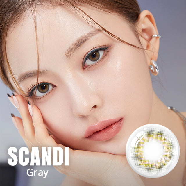 OLENS彩色CON｜Olens Scandi Gray 1 Month 月拋隱形眼鏡｜每盒2片♡♡｜月拋one month