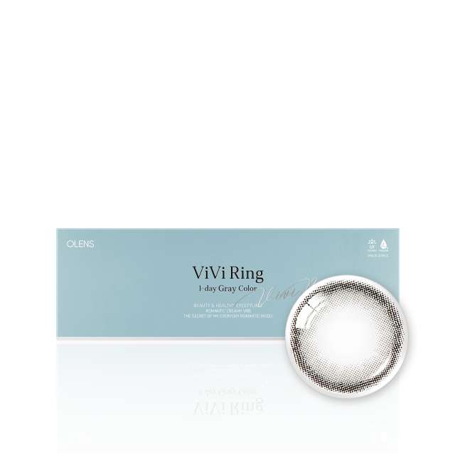 OLENS彩色CON｜Olens Vivi Ring Gray 1 Day 日拋隱形眼鏡｜每盒20片♡♡｜日拋one day