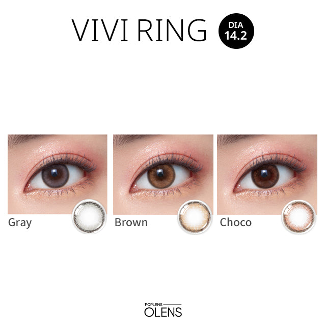 OLENS彩色CON｜Olens Vivi Ring Choco 1 Day 日拋隱形眼鏡｜每盒20片♡♡｜日拋one day