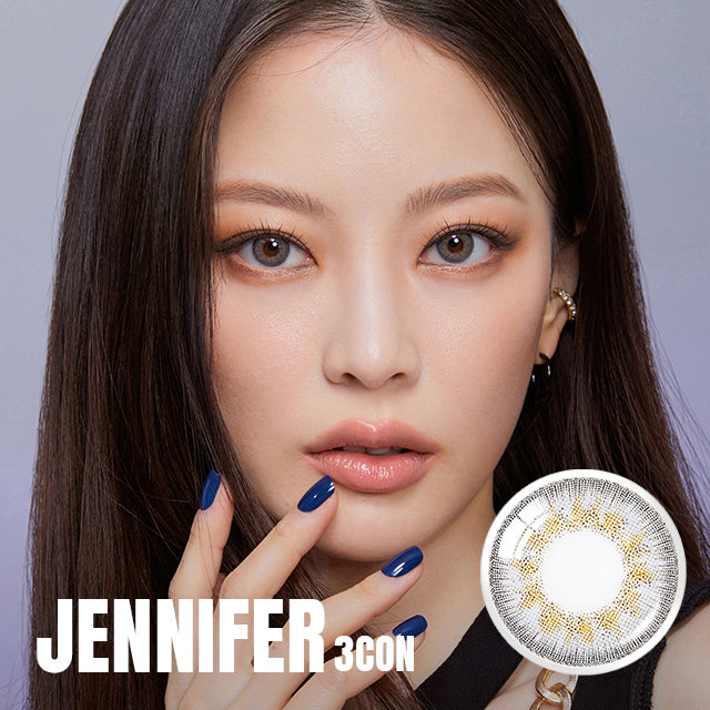OLENS彩色CON｜Olens Jennifer 3Con Gray 1 Month 月拋隱形眼鏡｜每盒2片♡♡｜月拋one month