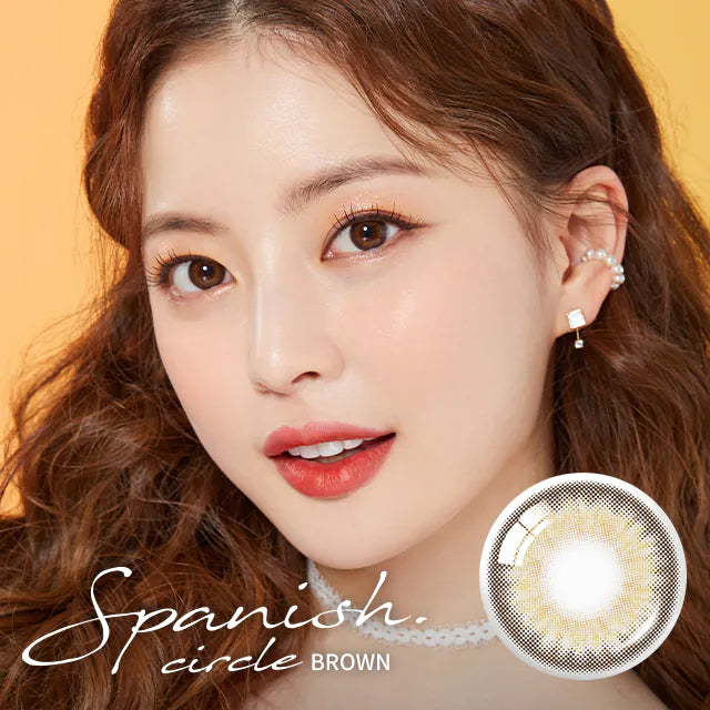 OLENS彩色CON｜Olens Spanish Circle Brown 1 Month 月拋隱形眼鏡｜每盒2片♡♡｜月拋one month