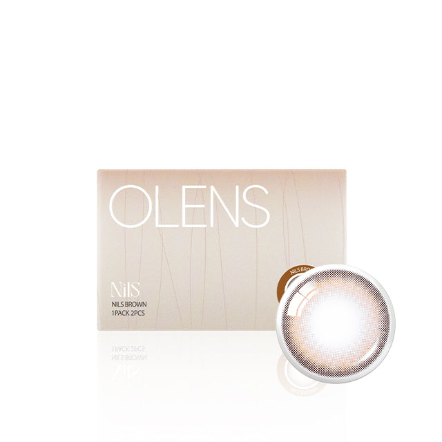 OLENS彩色CON｜Olens Nils Brown 1 Month 月拋隱形眼鏡｜每盒2片♡♡｜月拋one month