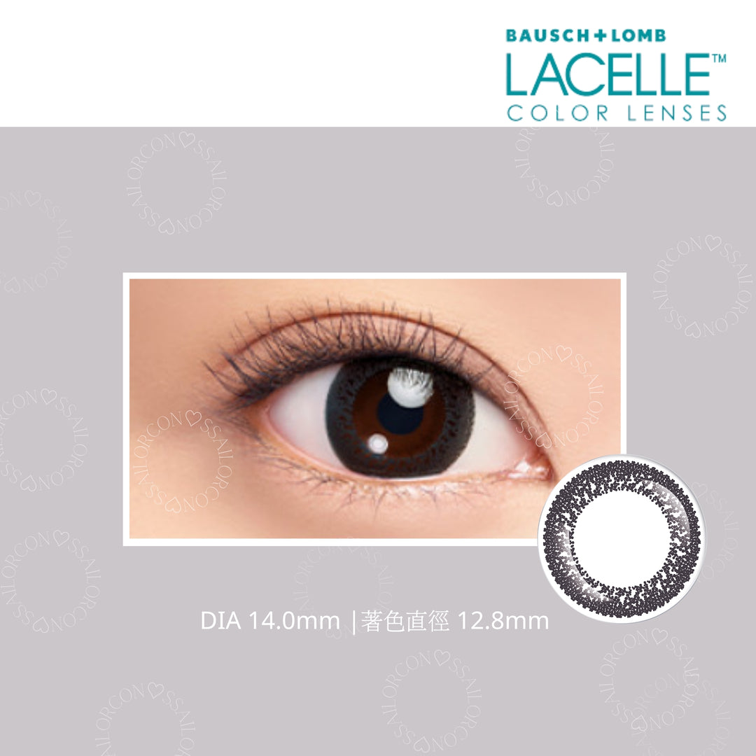 四盒以上93折｜博士倫彩色大眼Con｜Bausch+Lomb Lacelle Modest Black素黑｜每盒30片♡♡｜日拋Day con