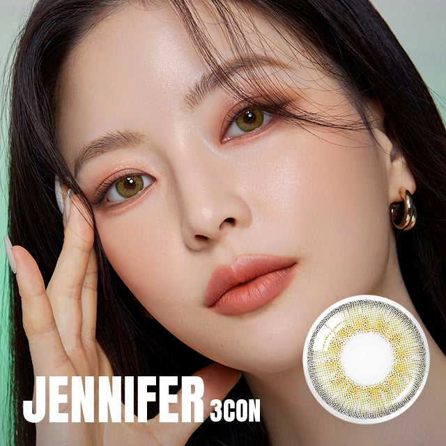 OLENS彩色CON｜Olens Jennifer 3Con Olive 1 Month 月拋隱形眼鏡｜每盒2片♡♡｜月拋one month
