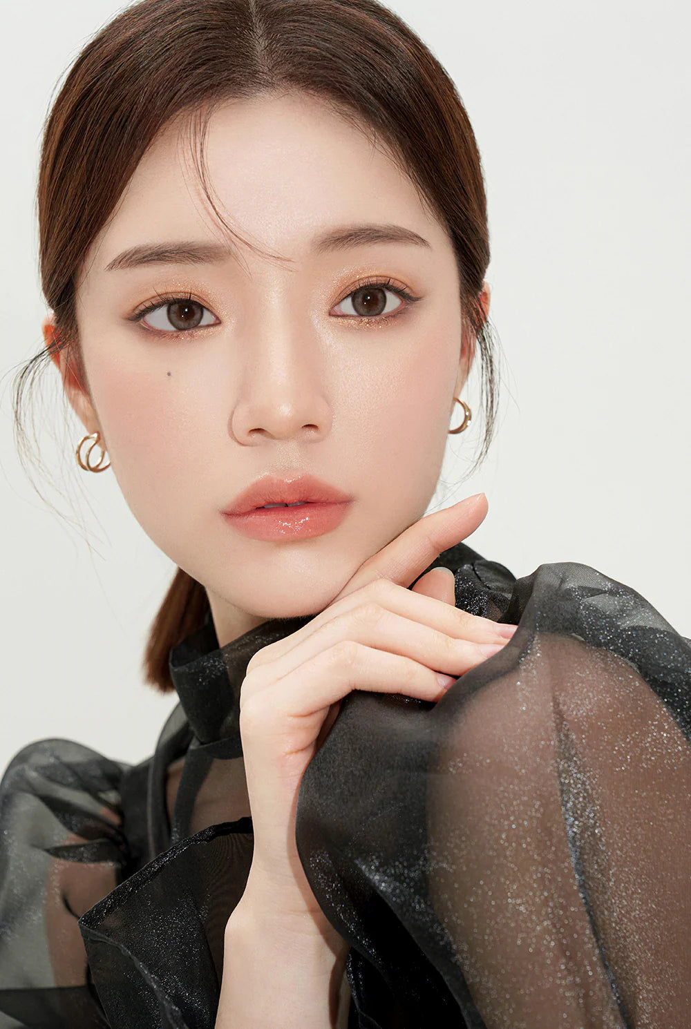 hapa-kristin-see-through-kristin-ash-brown-灰棕色-model 01